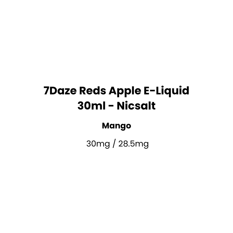 Mango 7 Daze reds apple