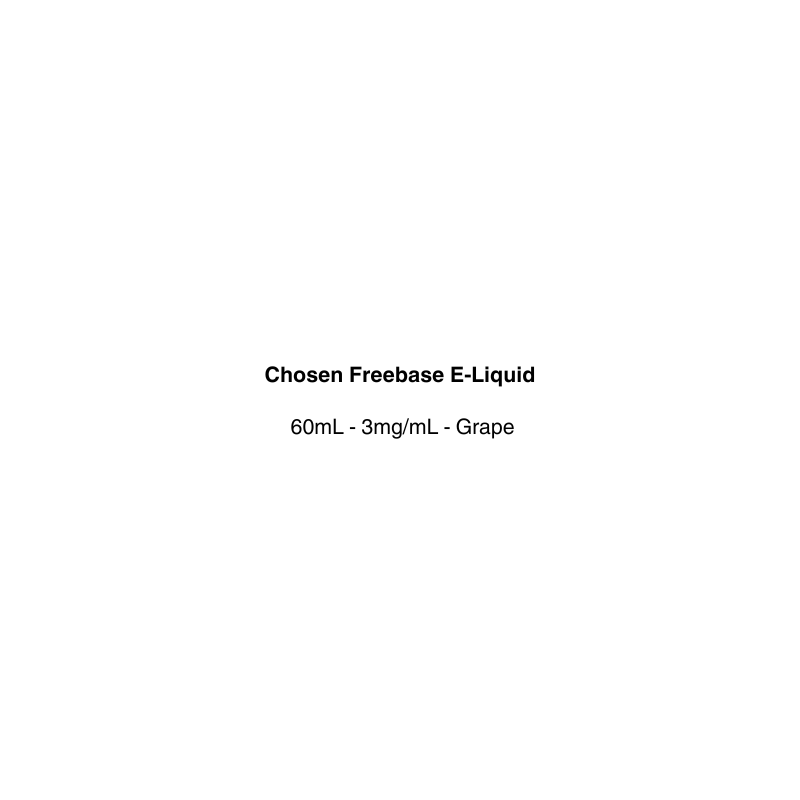 Chosen Freebase E-Liquid with grape flavor