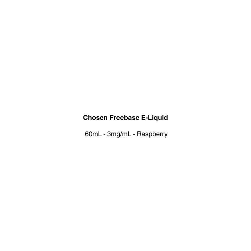Chosen Freebase E-Liquid with raspberry flavor available at vapecloud