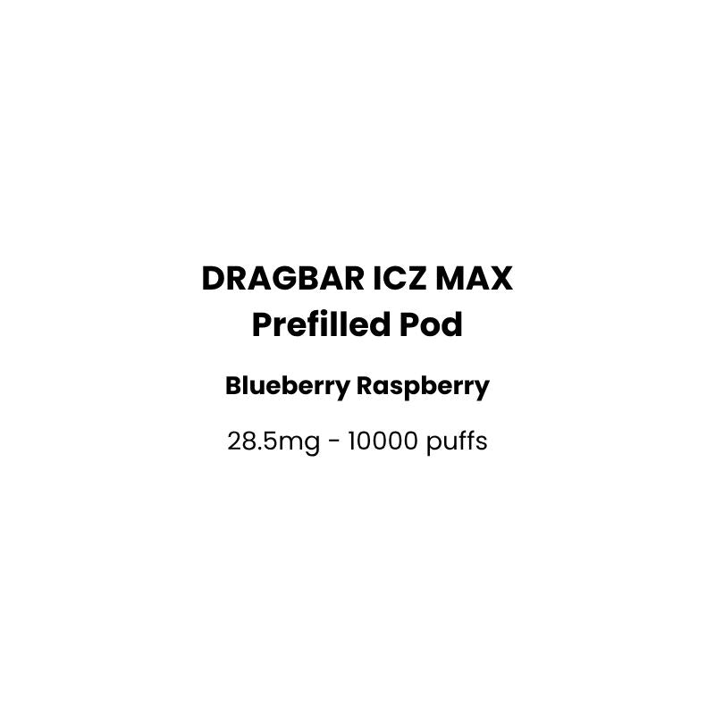 blueberry raspberry DRAGBAR ICZ MAX
