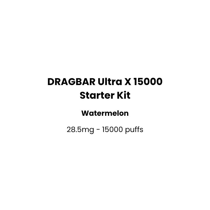 dragbar ultra x watermelon vape starter kit