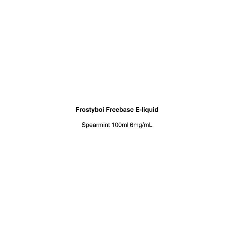 frostyboi freebase eliquid spearmint flavor