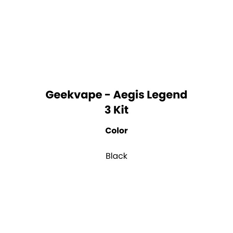 black geekvape legend 3