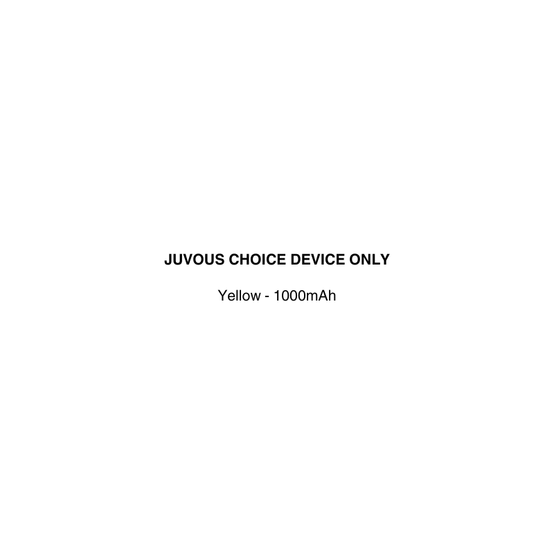JUVOUS CHOICE DEVICE ONLY with yellow color