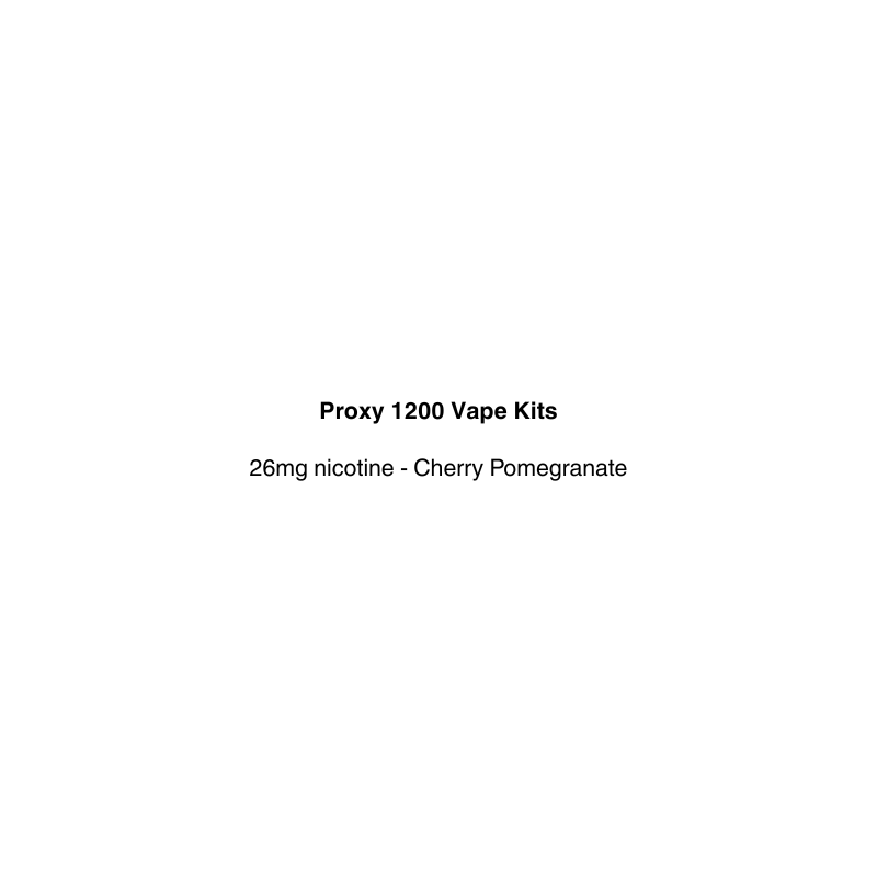 Proxy 1200 Vape Kits' with 28mg nicotine and cherry pomegranate flavor available at vapecloud vape shop pakuranga in auckland
