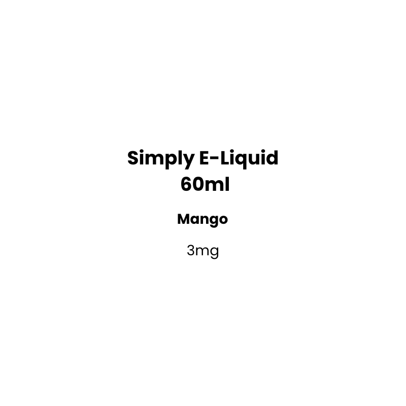 simply e liquid mango