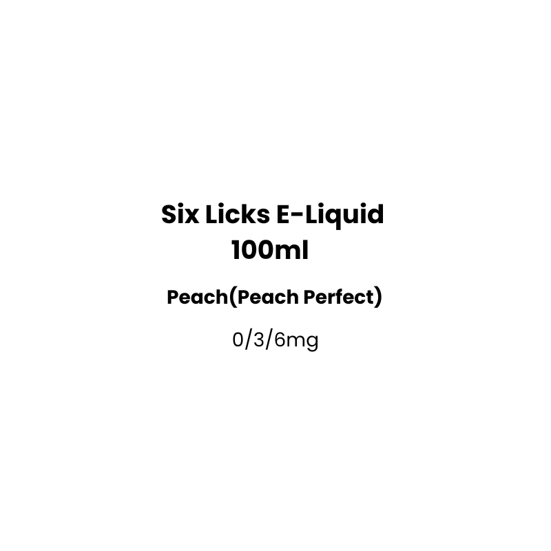 peach perfect six licks