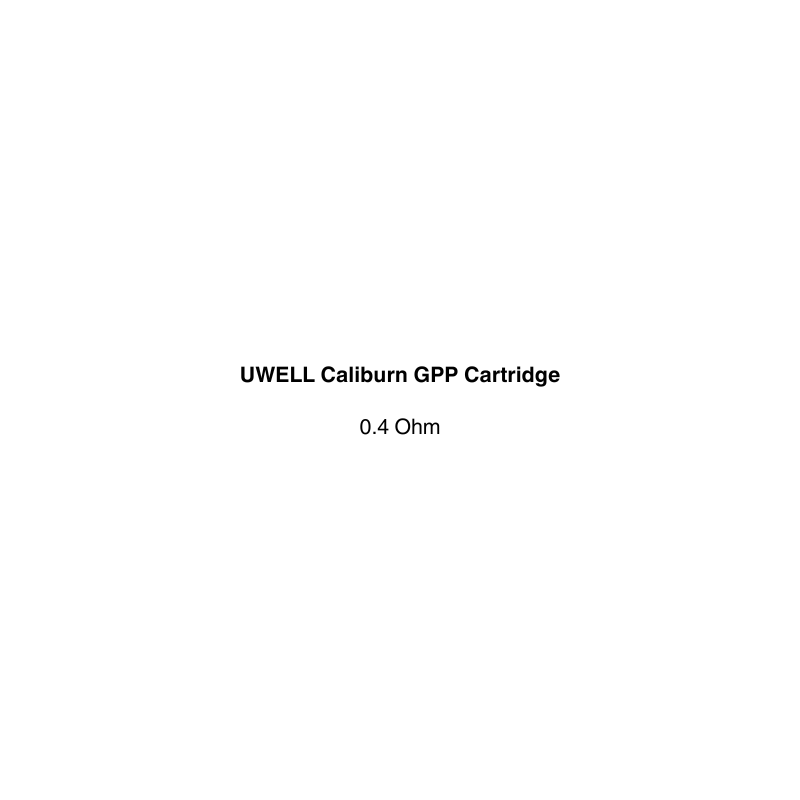 Uwell Caliburn GPP Cartridge 0.4 ohm coil available at vapecloud vape shop pakuranga
