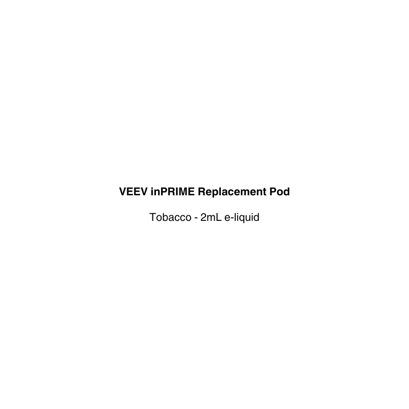 veev inprime replacement pod with tobacco flavor available at vapecloud