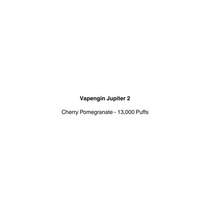 Vapengin Jupiter 2 closed pods with flavor 'Cherry Pomegranate' and '13,000 Puffs' available at vapecloud vape shop pakuranga