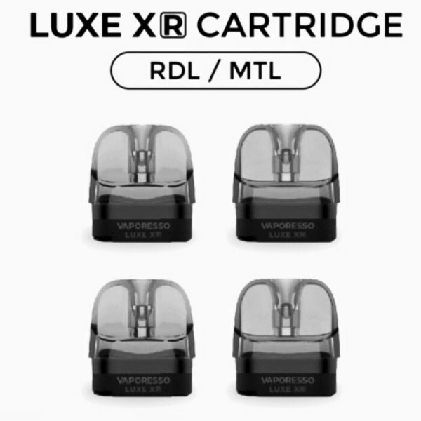 four empty pods vaporesso luxe xr