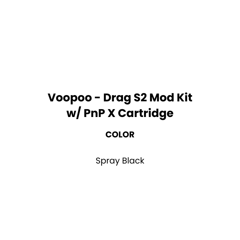 Voopoo - Drag S2 Mod Kit w/ PnP X Cartridge VapecloudNZ Voopoo - Drag S2 Mod Kit w/ PnP X Cartridge VapecloudNZ