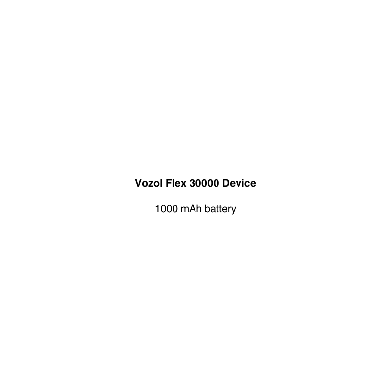 Vozol Flex Device