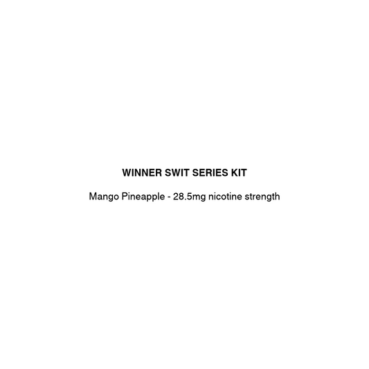 winner swit series vape kit with mango pineapple flavor