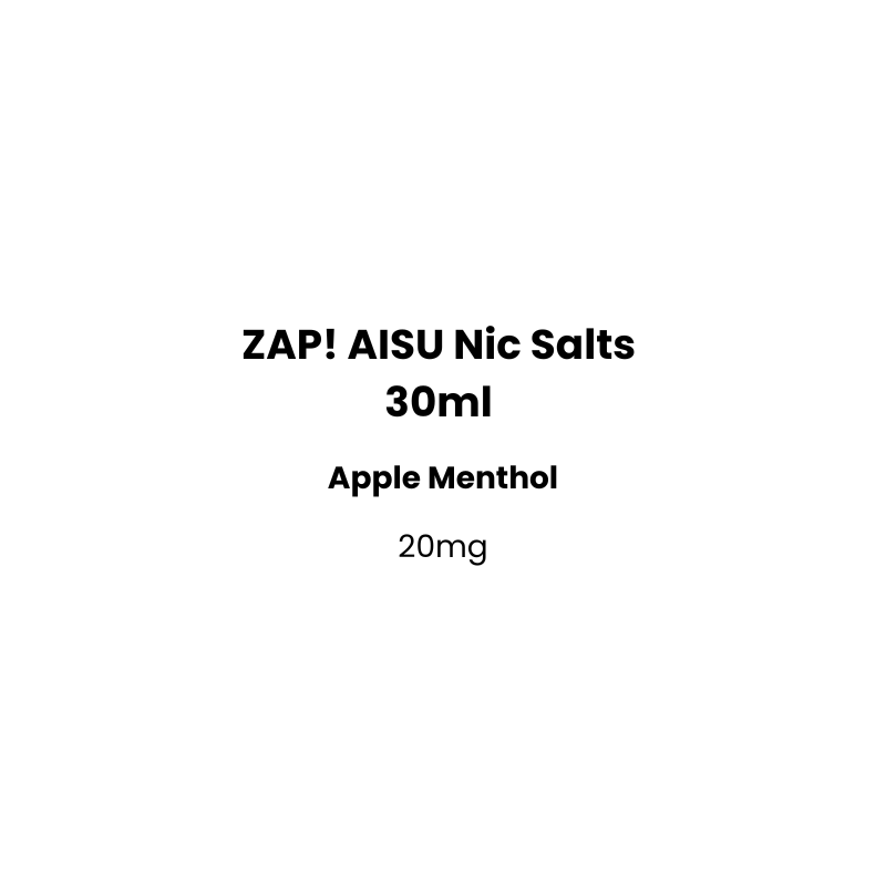 apple menthol zap aisu nicsalt