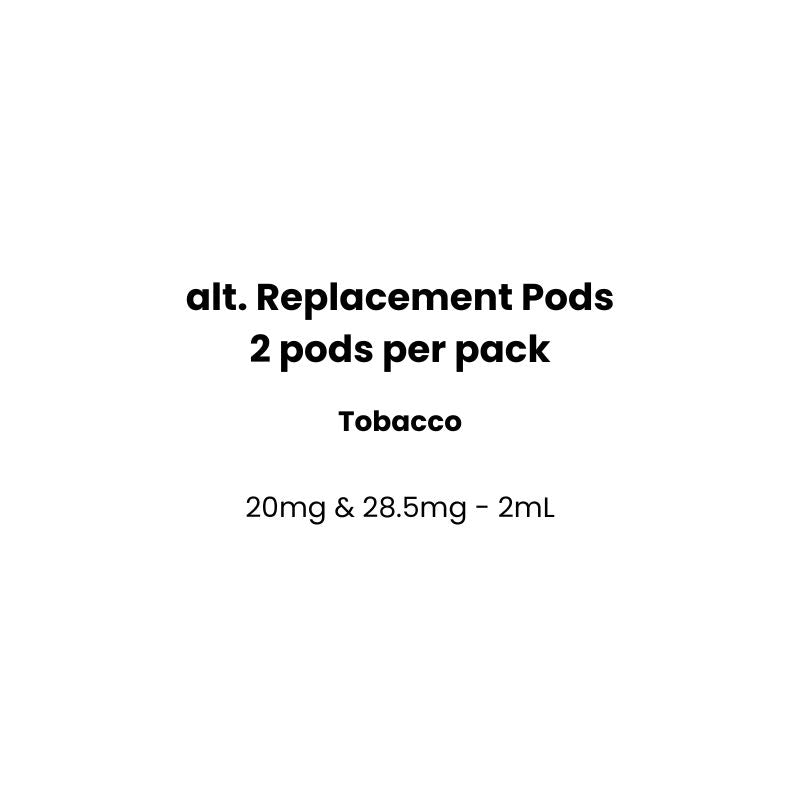 tobacco flavor pods
