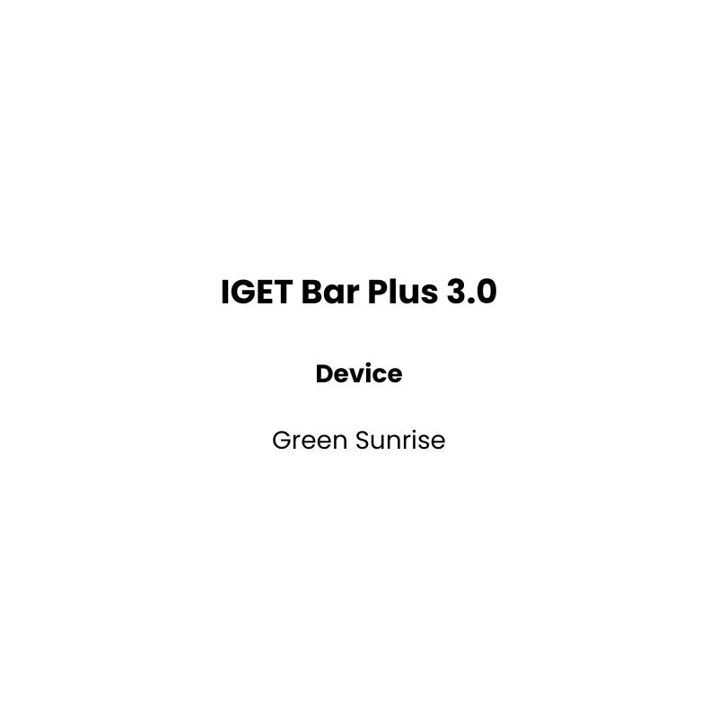 iget bar plus device green sunrise