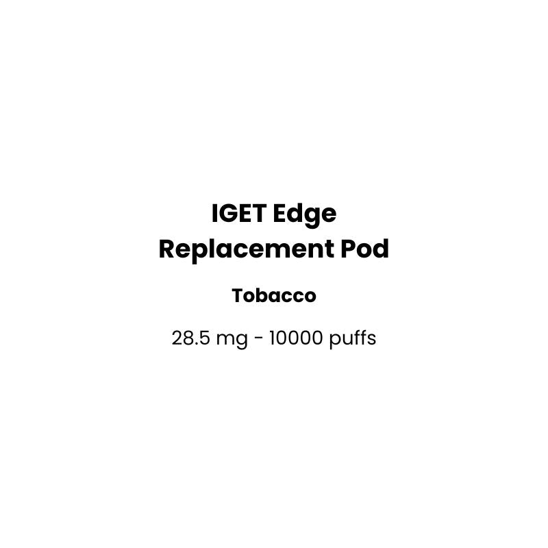 iget edge replacement pod tobacco flavor