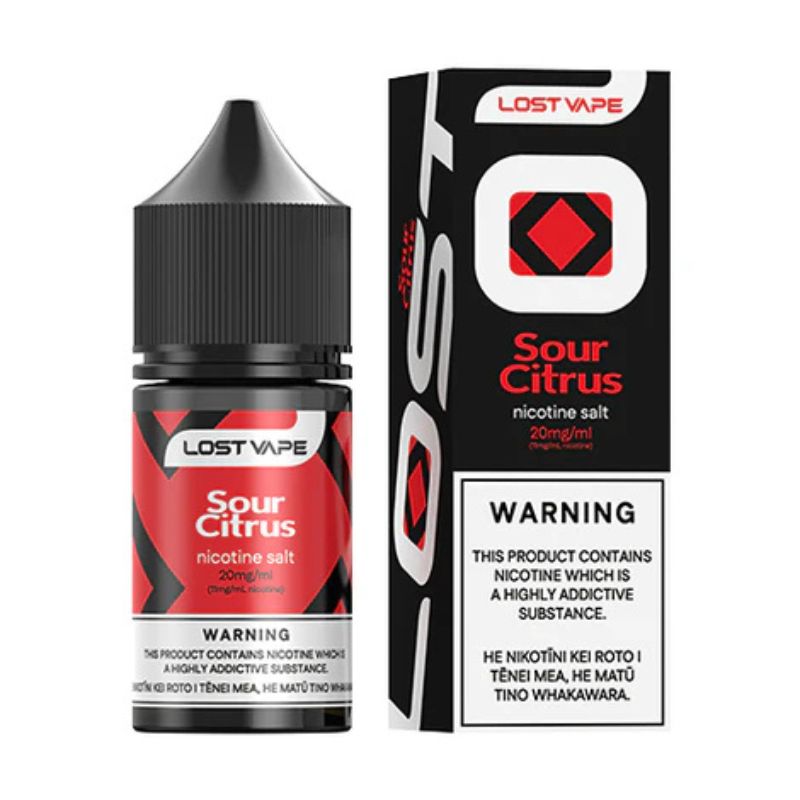 a box of lost vape e-liquid