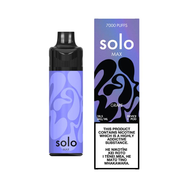 a grape flavor solo max kit