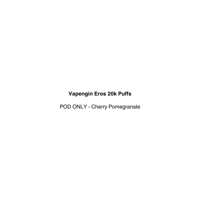 vapengin eros replacement pod with cherry pomegranate flavor
