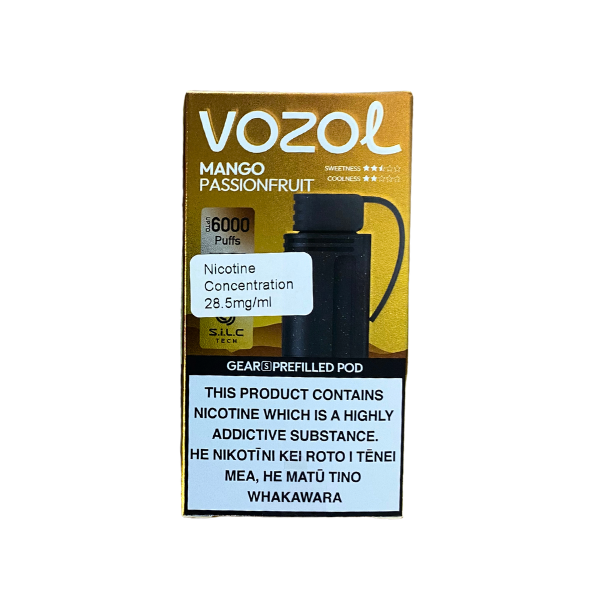 vozol gear s 6000 prefilled pod