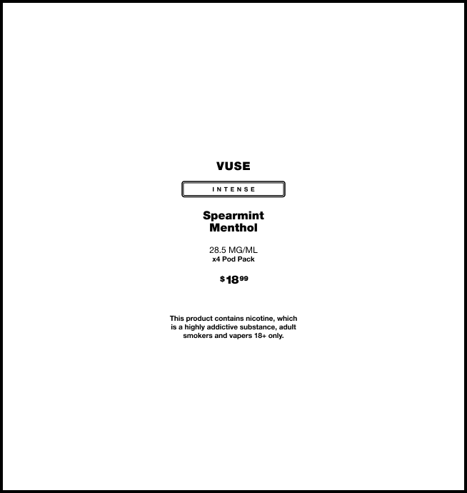 vuse speamint menthol flavor