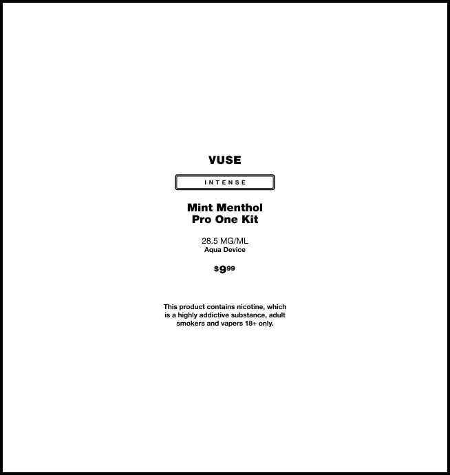 vuse mint menthol flavor