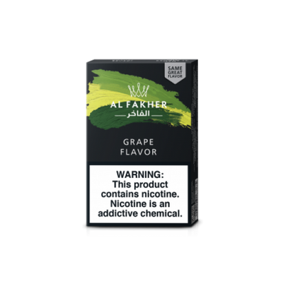 A box of grape flavour Al Fakher hookah flavour