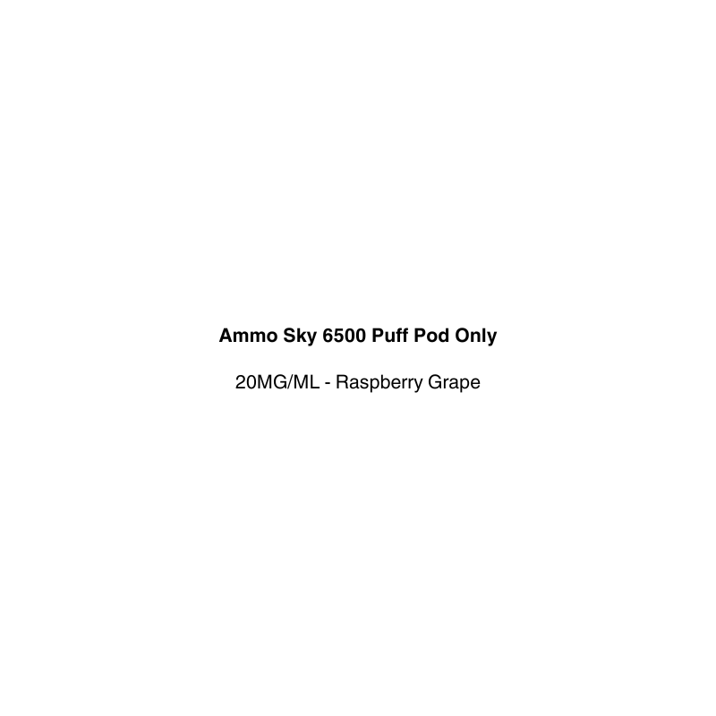 Ammo Sky 6500 raspberry grape available in vapecloud vape shop pakuranga