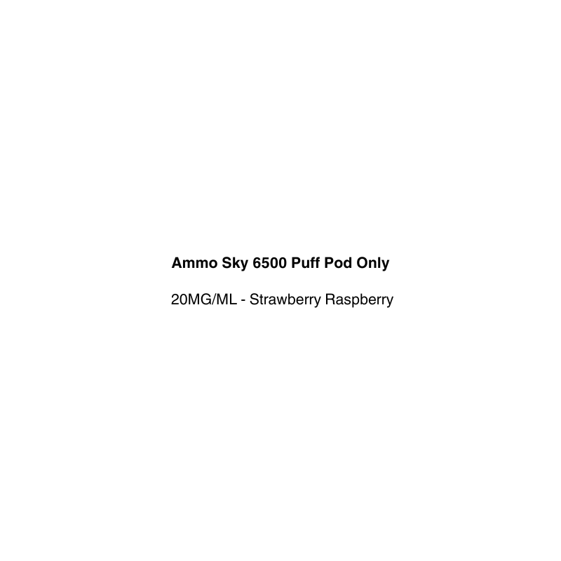 Ammo Sky 6500 strawberry raspberry available in vapecloud vape shop pakuranga