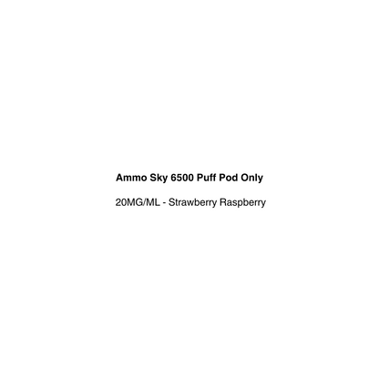 Ammo Sky 6500 strawberry raspberry available in vapecloud vape shop pakuranga
