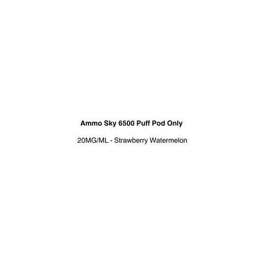 Ammo Sky 6500 strawberry watermelon available in vapecloud vape shop pakuranga