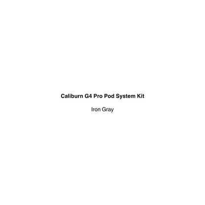 Caliburn G4 Pro Pod System Kit in Iron Gray available in vapecloud vape shop pakuranga