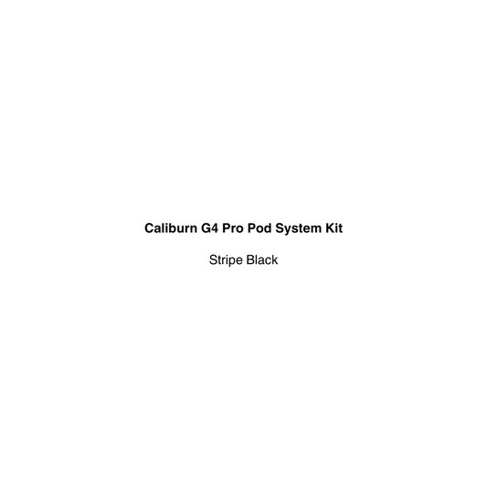 Caliburn G4 Pro Pod System Kit in Stripe Black available in vapecloud vape shop pakuranga