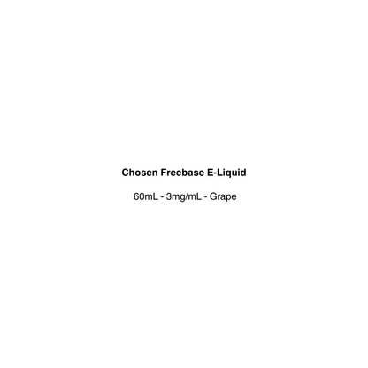 Chosen Freebase E-Liquid with grape flavor