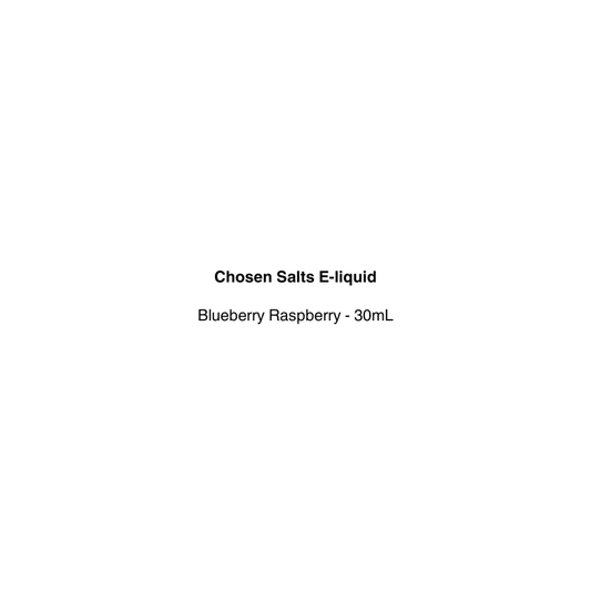 chosen nicsalt eliquid with bluberry raspberry flavor with white background