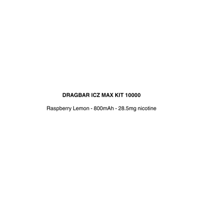 dragbar icz max kit raspberry lemon flavor available at vapecloud pakuranga