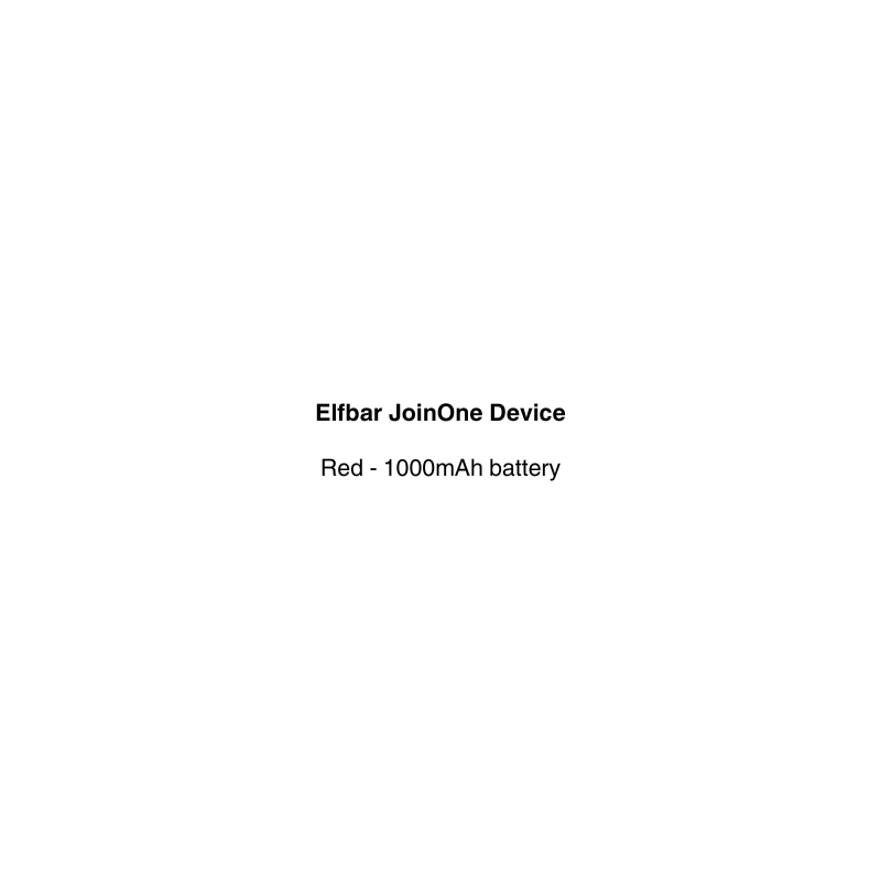 elfbar joinone device red color
