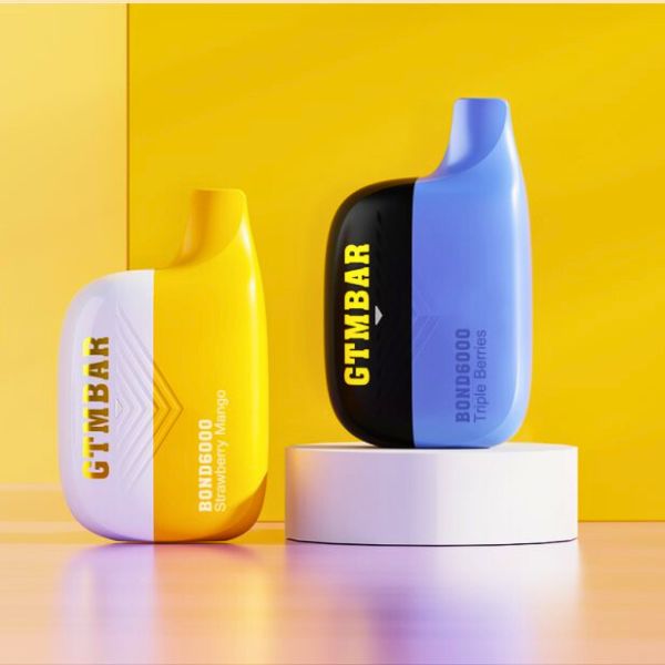 a yellow and blue colors of GTMBar Bond 6000