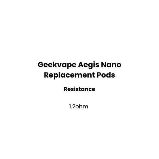 Two replacement pods of geekvape aegis nano pod