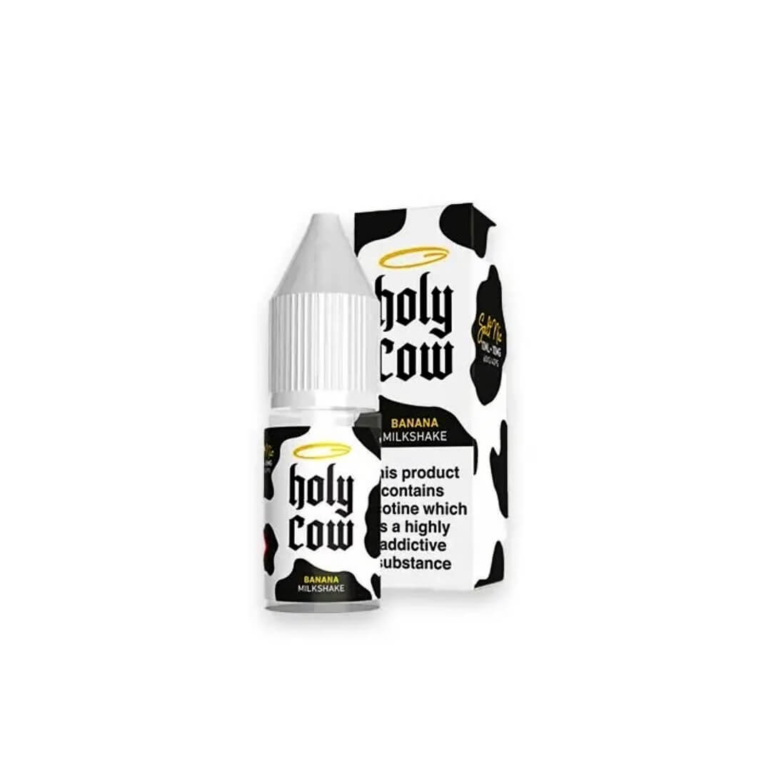 a bottle of banana milkshake flavour of vape juice