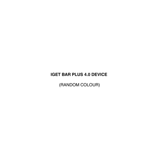 IGET BAR PLUS 4.0 DEVICE (RANDOM COLOUR)