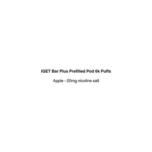 iget bar plus replacement pod with apple flavor