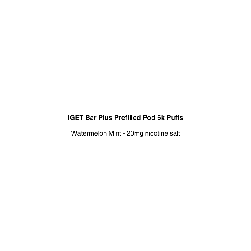iget bar plus replacement pod 