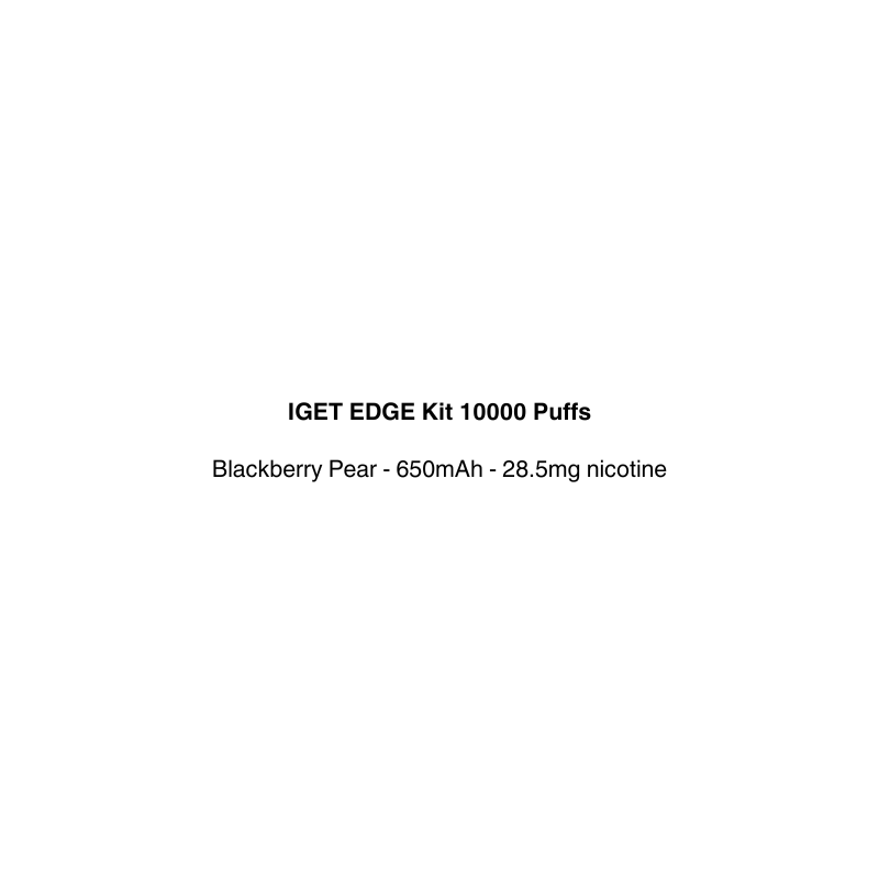 IGET EDGE Kit 10000 Puffs with blackberry pear flavor