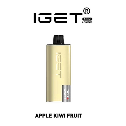 a gold iget edge apple kiwi fruit flavor