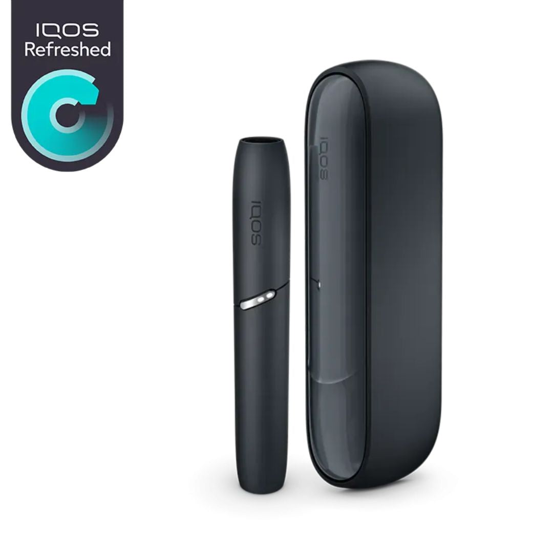 a black iqos duo refreshed starter kit
