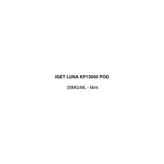 mint iget luna pod available in vapecloud vape shop pakuranga