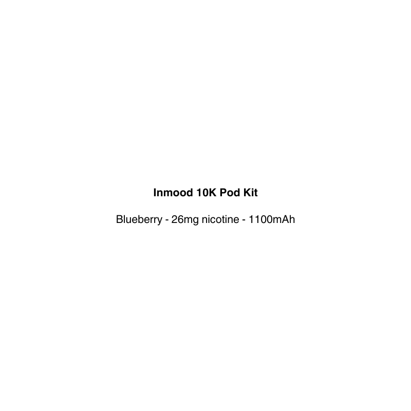 inmood vape pod kit with blueberry flavor available at vapecloud